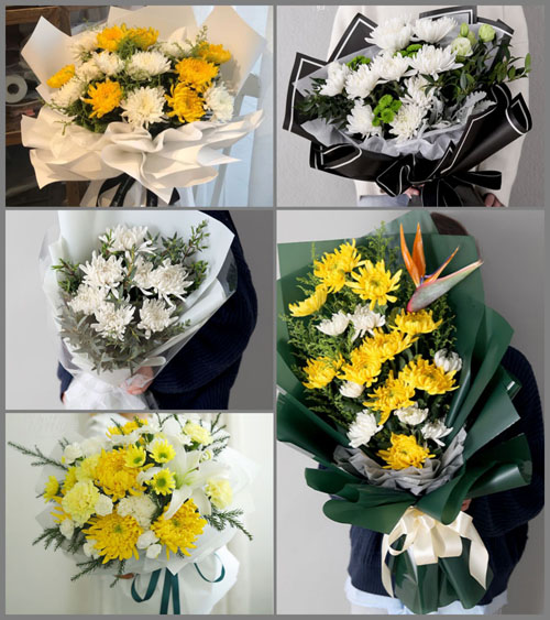 湖北黄冈市黄梅县柳林乡白事花束代送